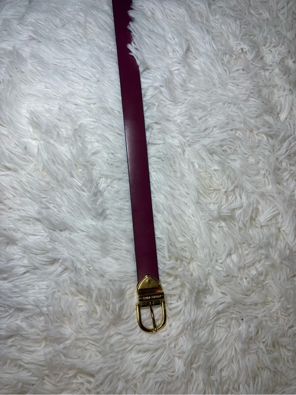 Michael Kors Reversible Belt with Gold Buckle